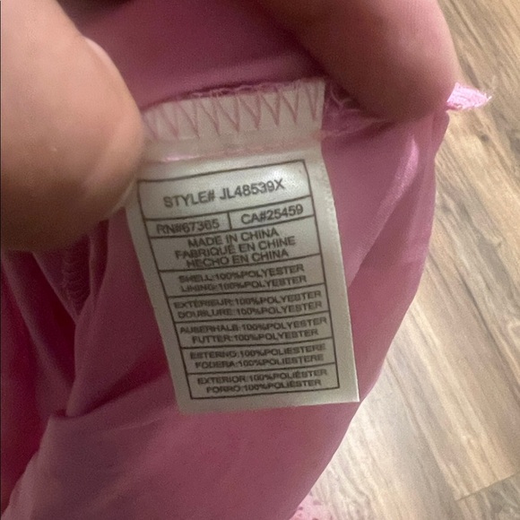 Betsey Johnson Pink Glitter Heart Tulle Dress Sz 8 Sweetheart Strapless Romantic - Picture 8 of 12